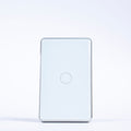 OSH 1 Gang Smart Light Switch white face silver frame front view